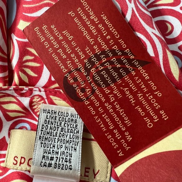 Sport Haley Golf Skort Coral Print Exposed Zipper Women’s 10 - Picture 13 of 14